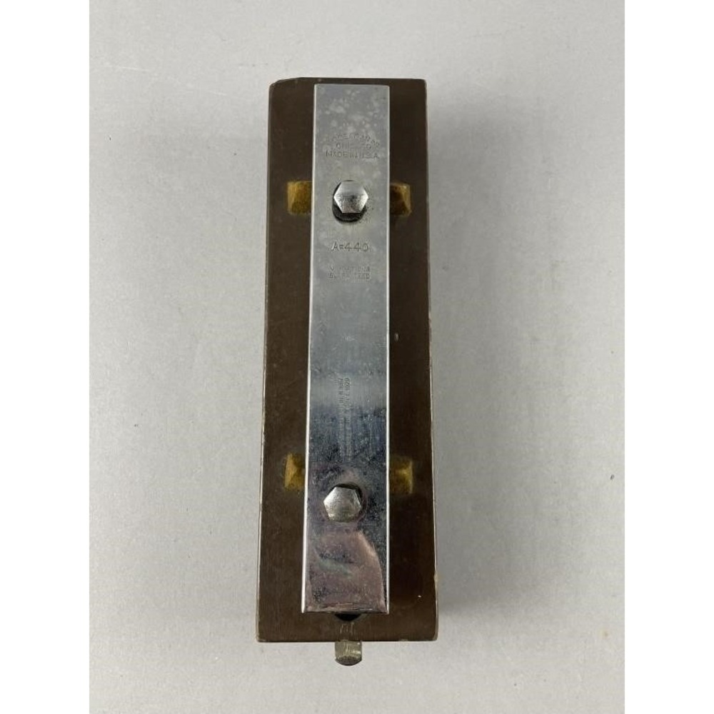 Vintage J.C. Deagan A=440 Official Pitch Tuning Bar Wood Resonator Box Chicago